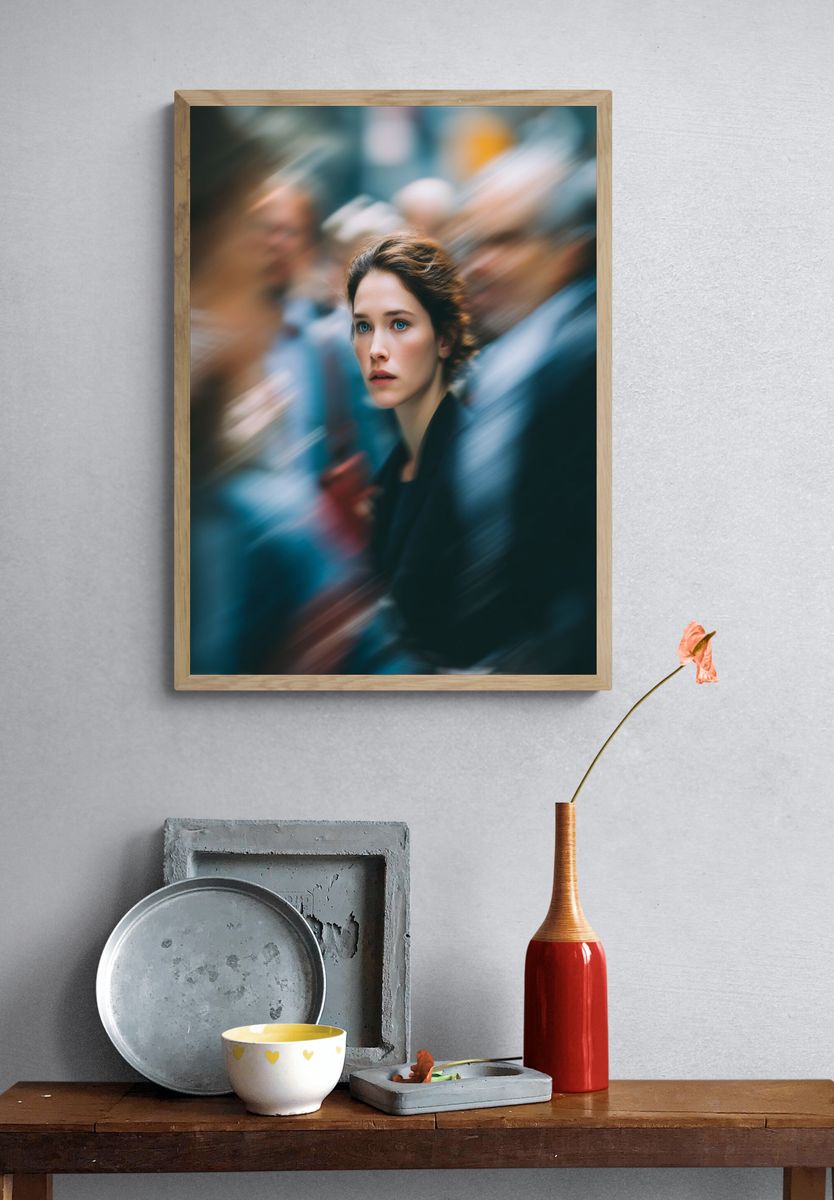 Blurred Portrait Photography Poster. — room view 3