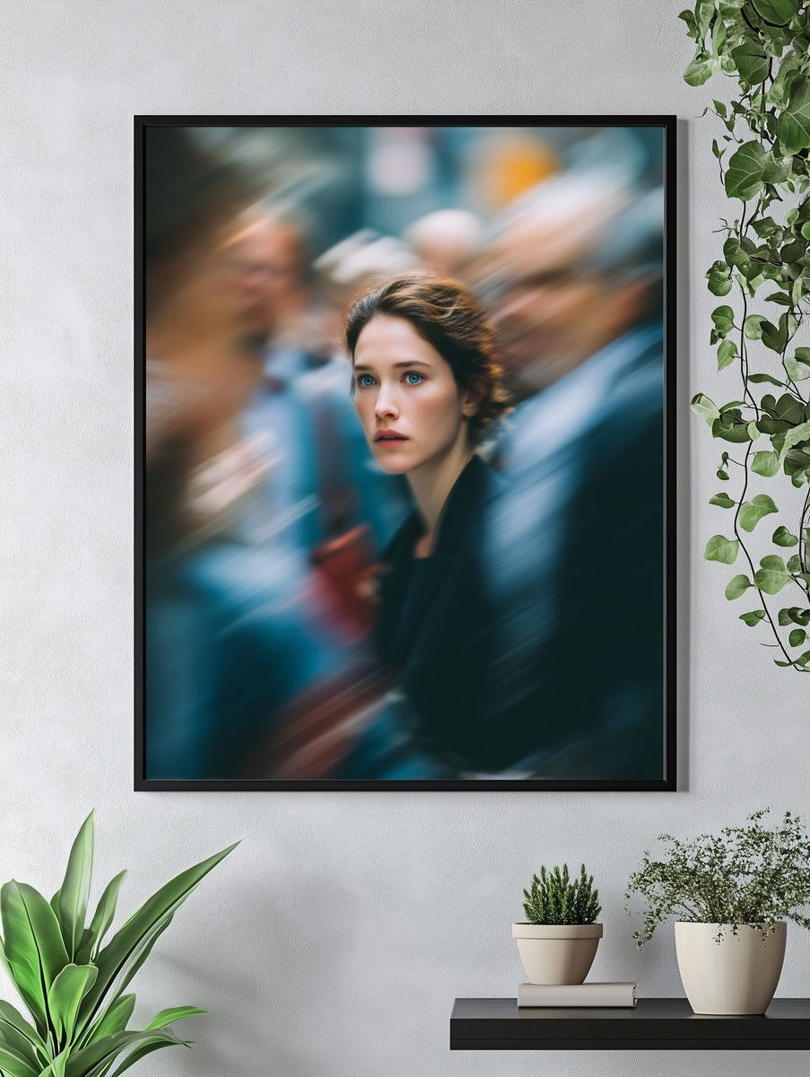 Blurred Portrait Photography Poster. — room view 4