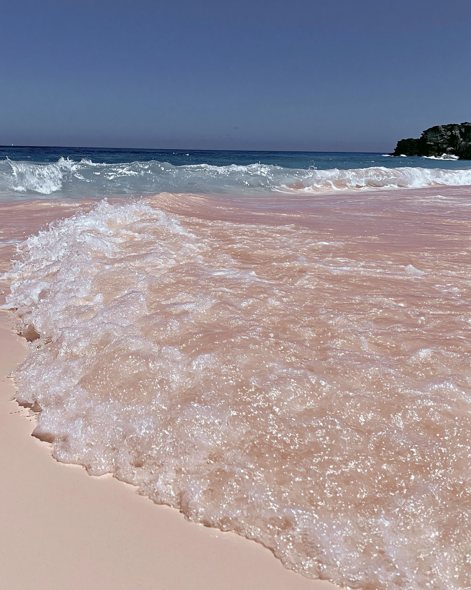 Pink Shoreline Ocean Photography Poster. poster — photography art