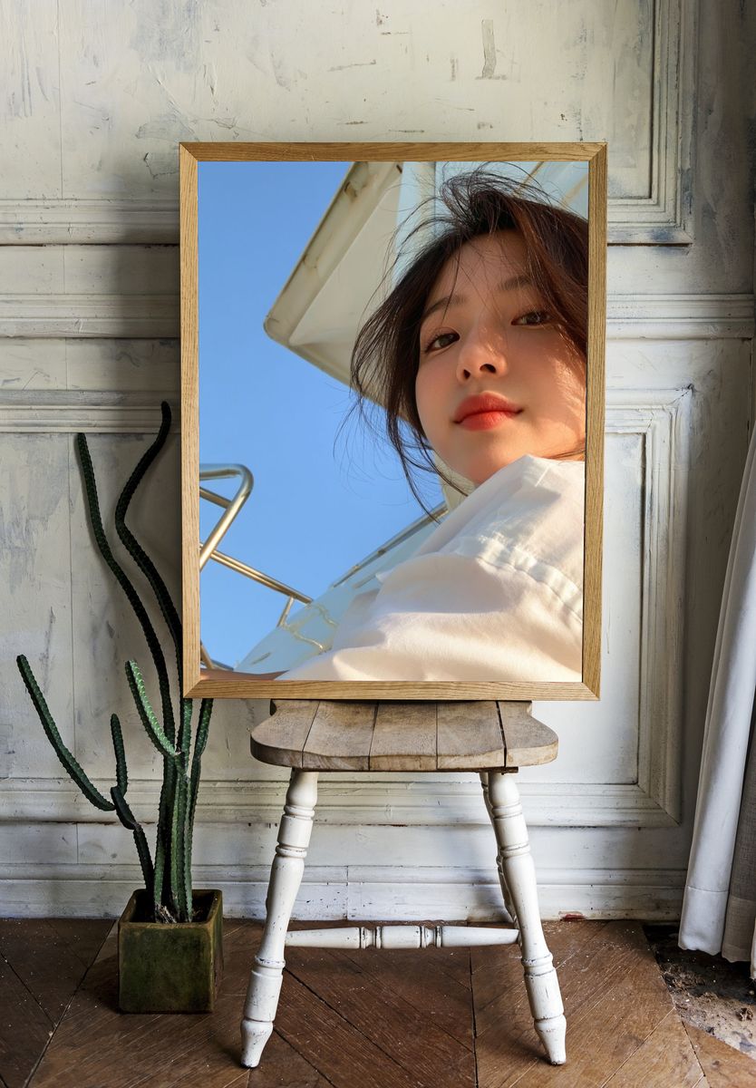 Sunlit Portrait Photography Poster. room preview