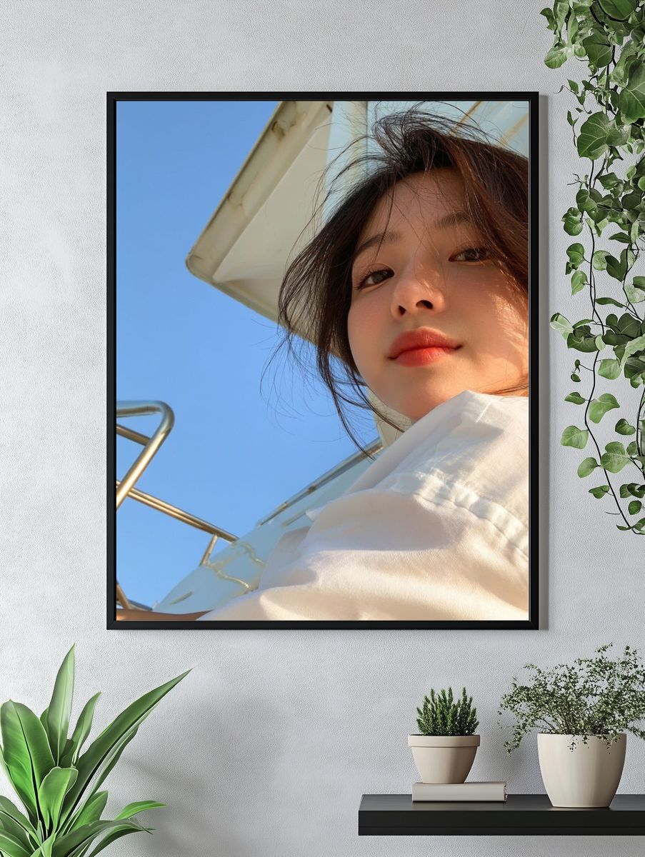 Sunlit Portrait Photography Poster. — room view 4