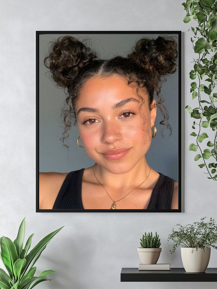 Sunlit Portrait Photography Poster. — room view 4