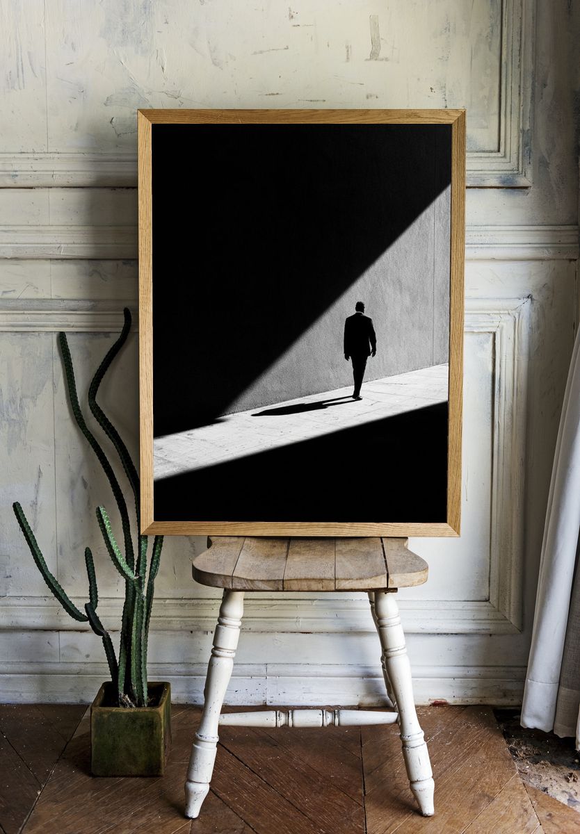 Solitary Figure in Light Poster. — room view 1