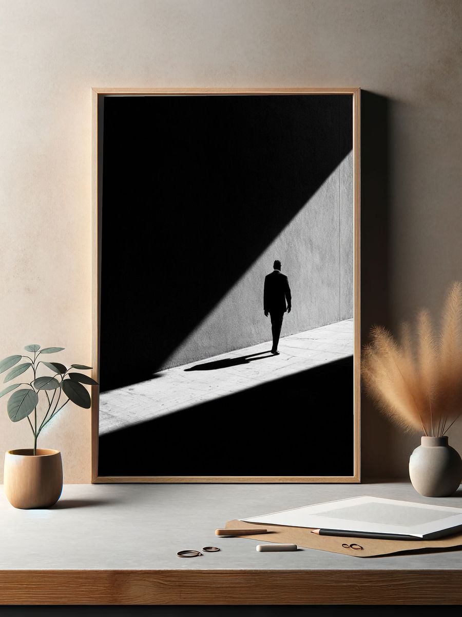 Solitary Figure in Light Poster. — room view 2