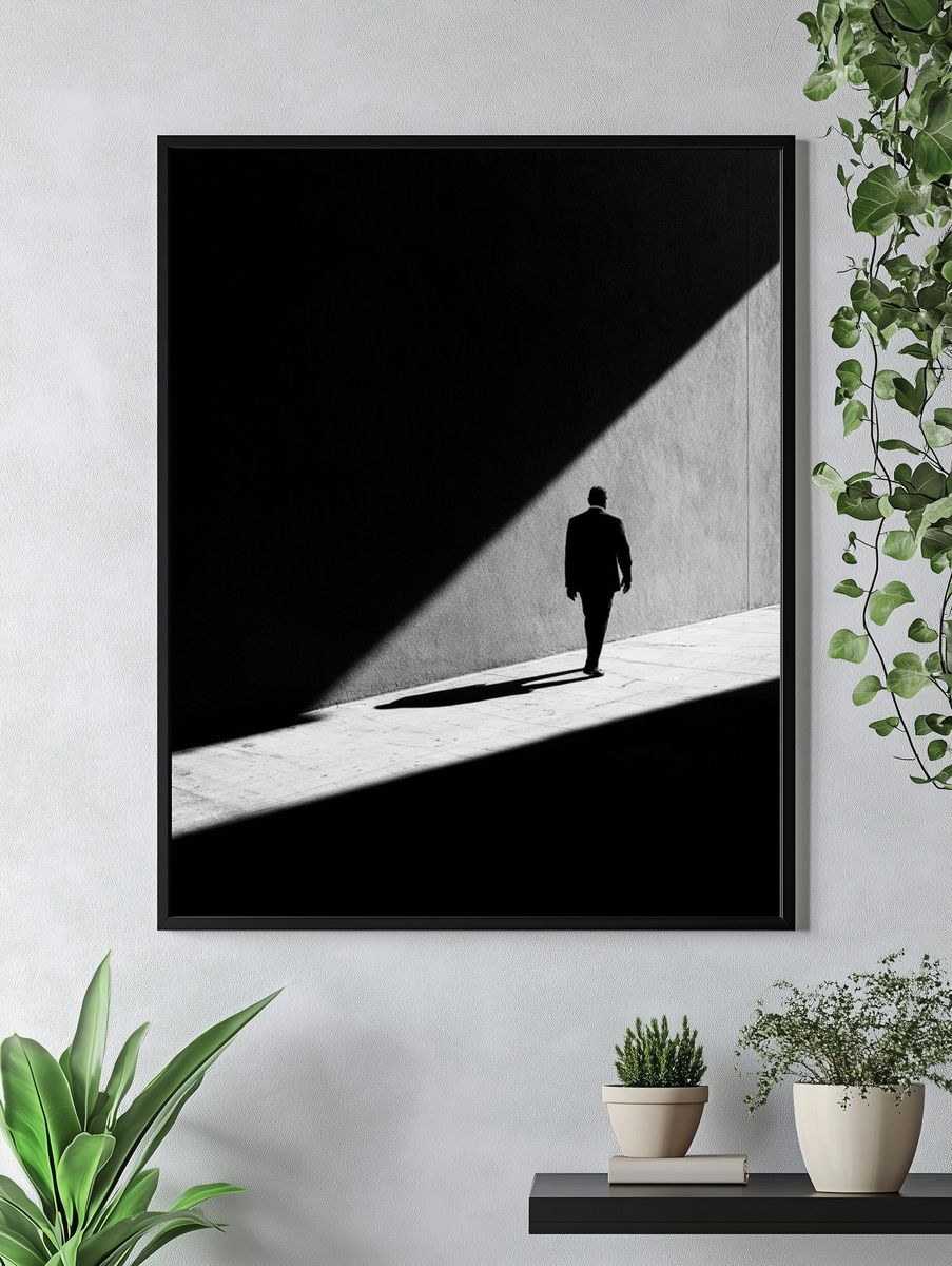 Solitary Figure in Light Poster. — room view 4