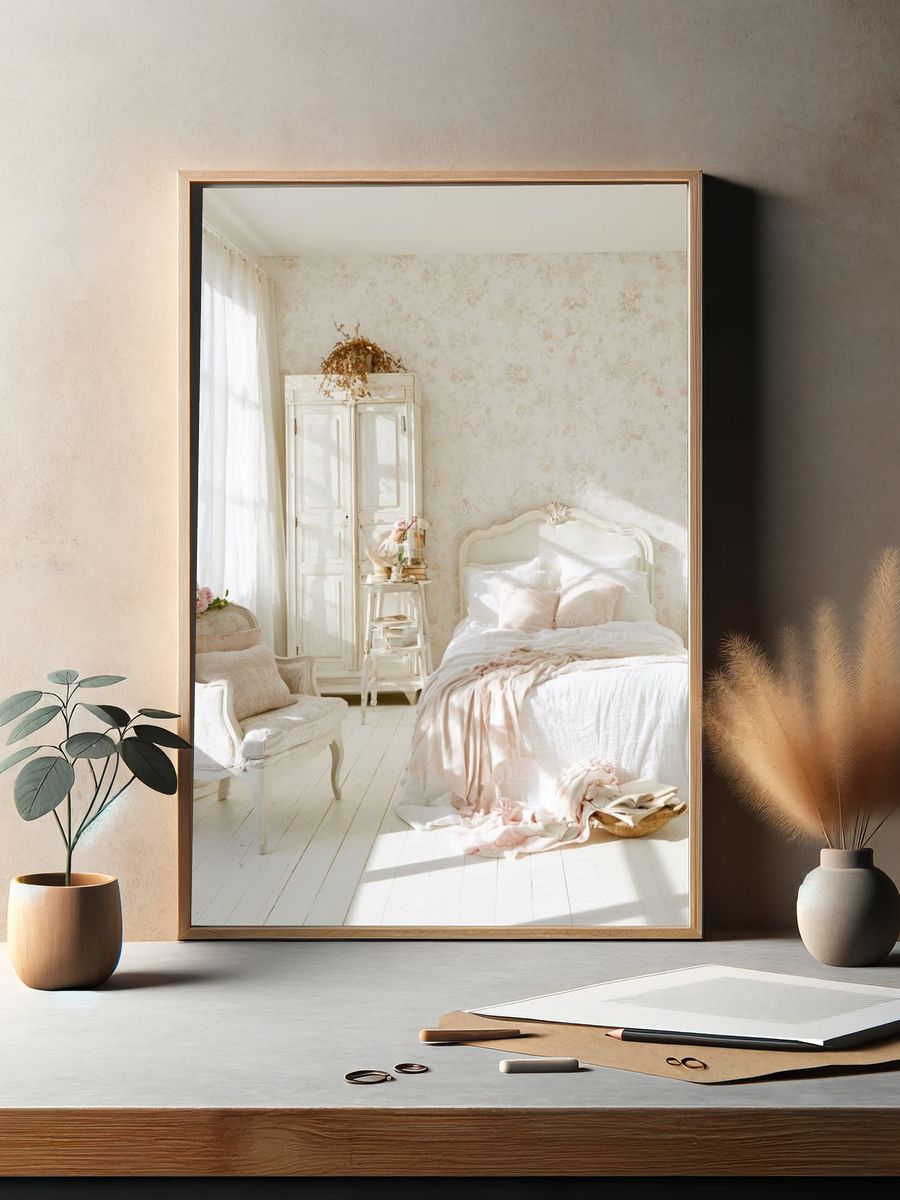 Romantic French Bedroom Photography Poster. — room view 2