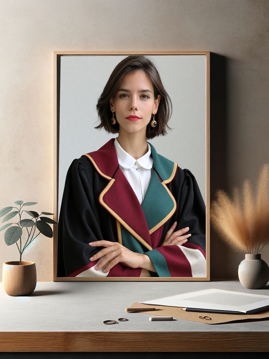 Elegant Portrait Photography Poster. — room view 2