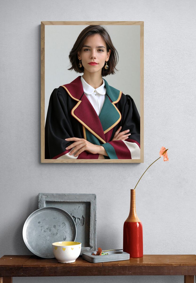 Elegant Portrait Photography Poster. — room view 3