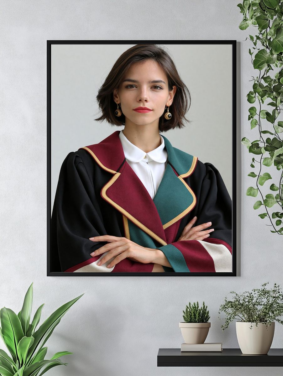 Elegant Portrait Photography Poster. — room view 4