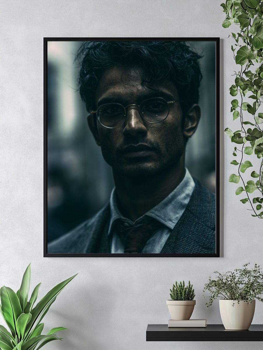 Moody Portrait Photography Poster. — room view 4