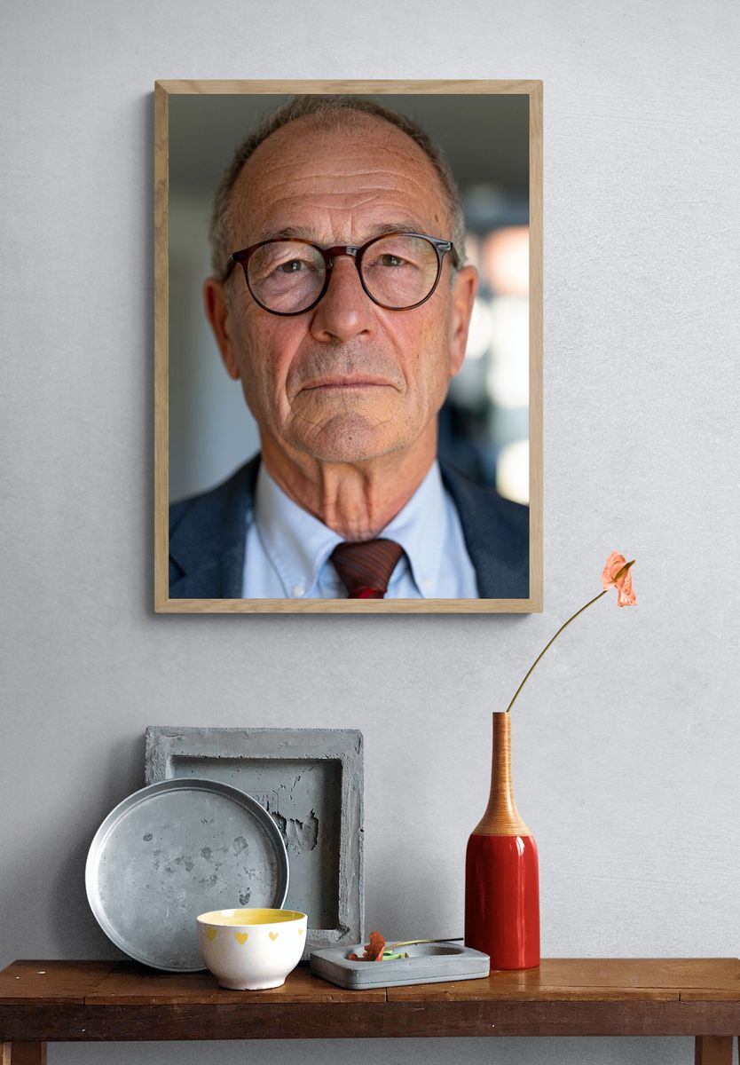 Senior Gentleman Portrait Poster. — room view 3