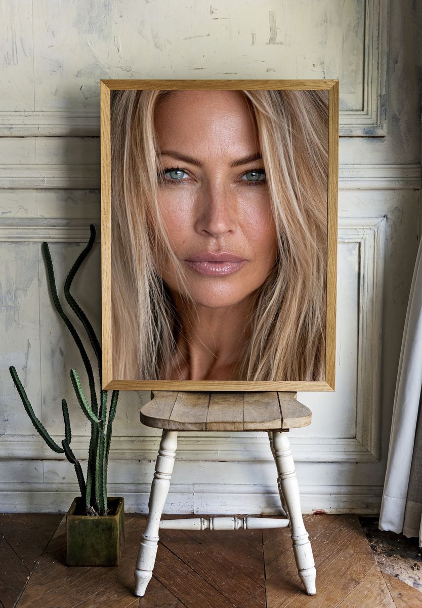 Blonde Portrait Photography Poster. — room view 1