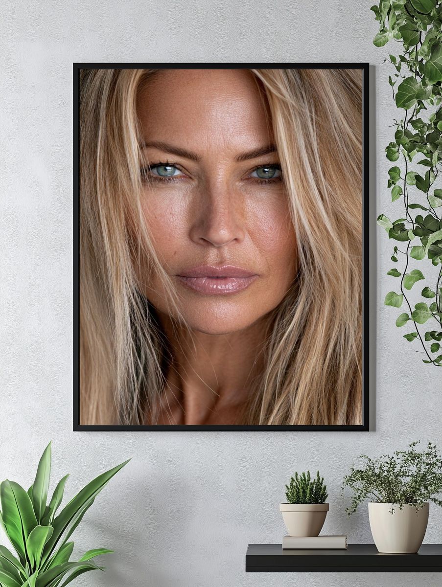 Blonde Portrait Photography Poster. — room view 4