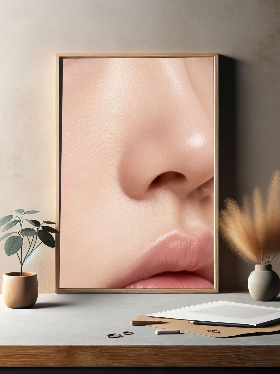 Soft Skin Close-Up Photography Poster. — room view 2