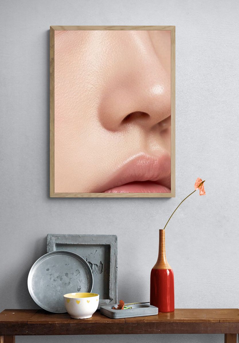 Soft Skin Close-Up Photography Poster. — room view 3