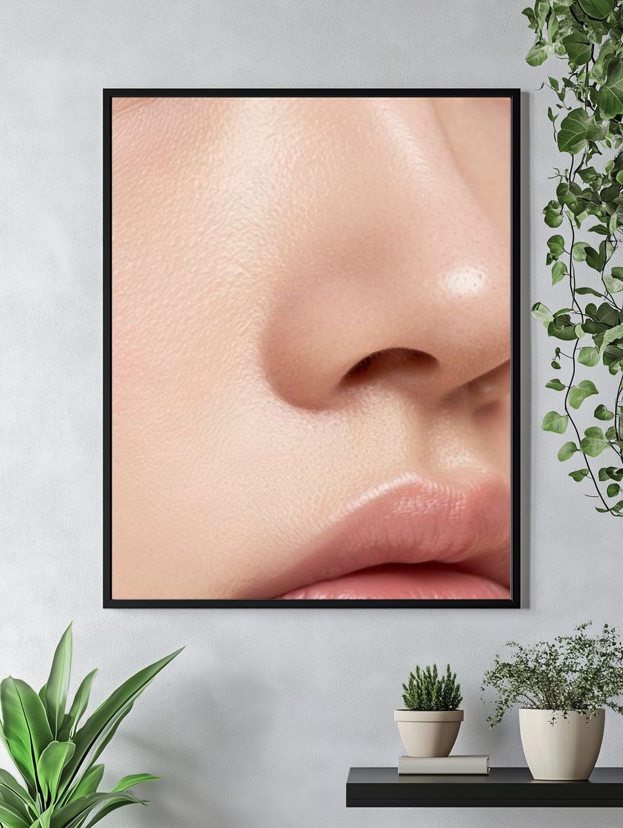 Soft Skin Close-Up Photography Poster. — room view 4
