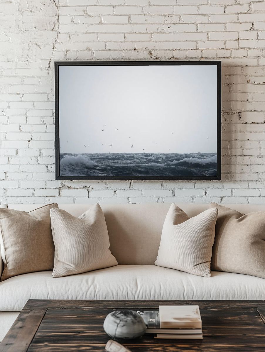 Flock seagull flying Isle Jersey. room preview