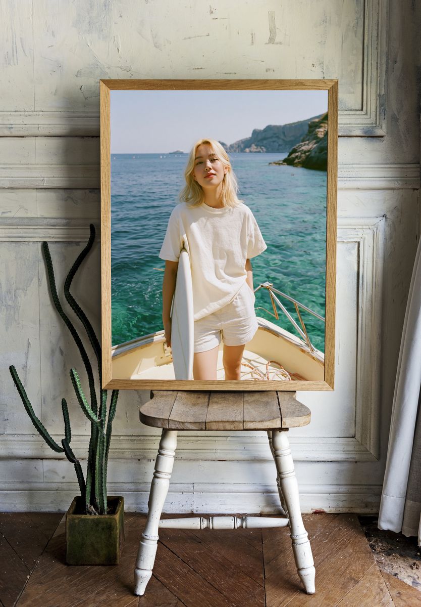 Seaside Portrait Photography Poster. room preview
