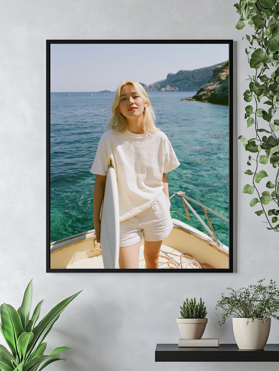 Seaside Portrait Photography Poster. — room view 4