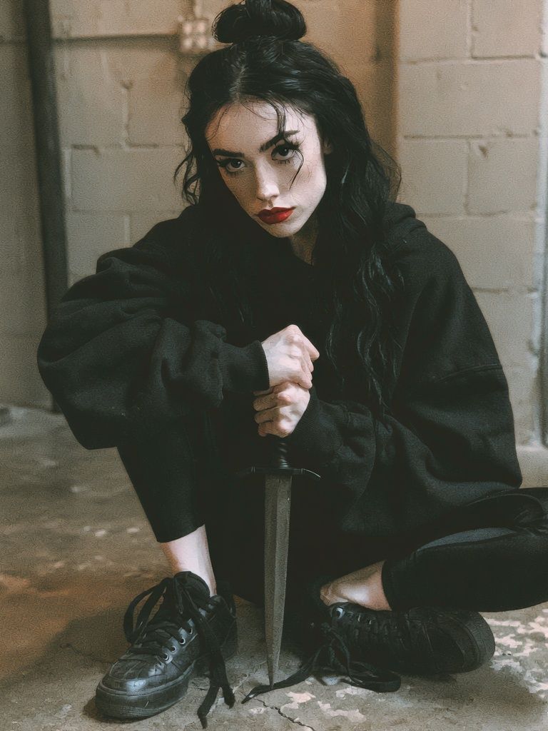 Gothic Sword Portrait Print. poster — photography art