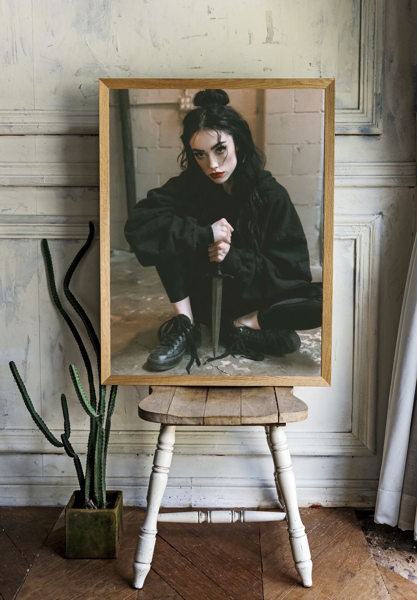Gothic Sword Portrait Print. room preview