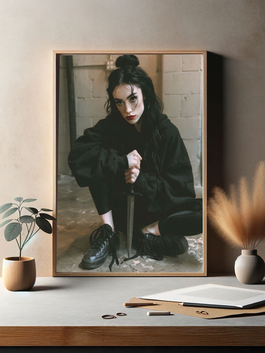 Gothic Sword Portrait Print. — room view 2