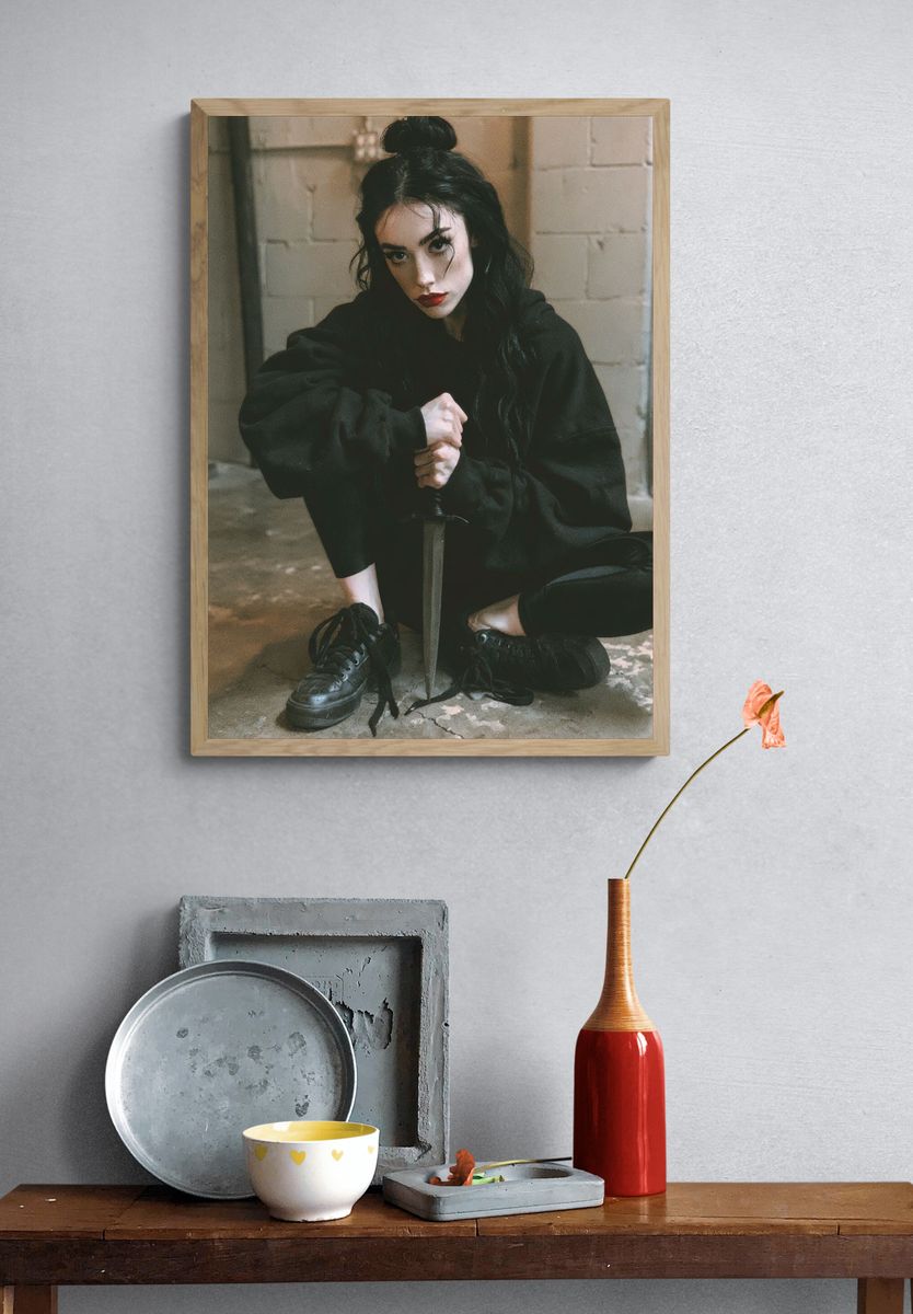 Gothic Sword Portrait Print. — room view 3