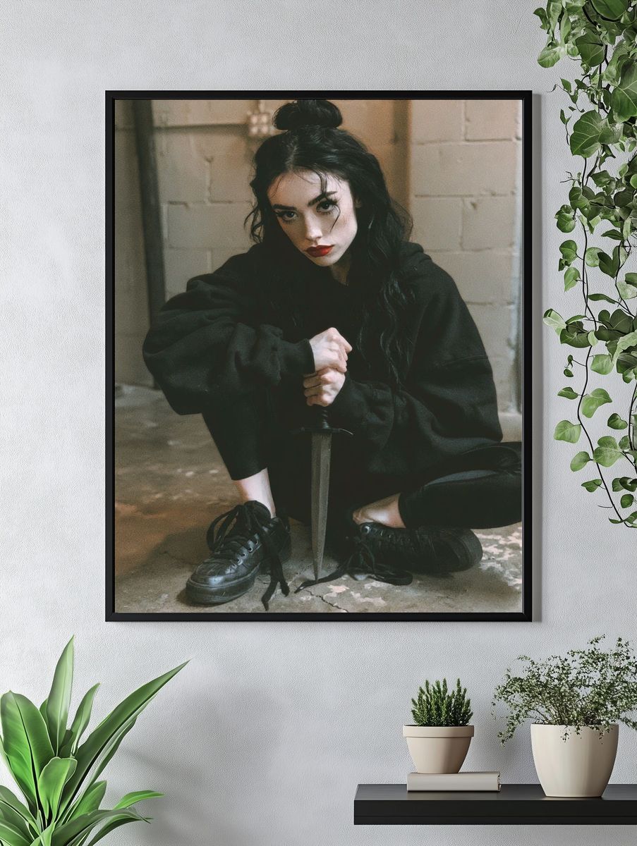 Gothic Sword Portrait Print. — room view 4