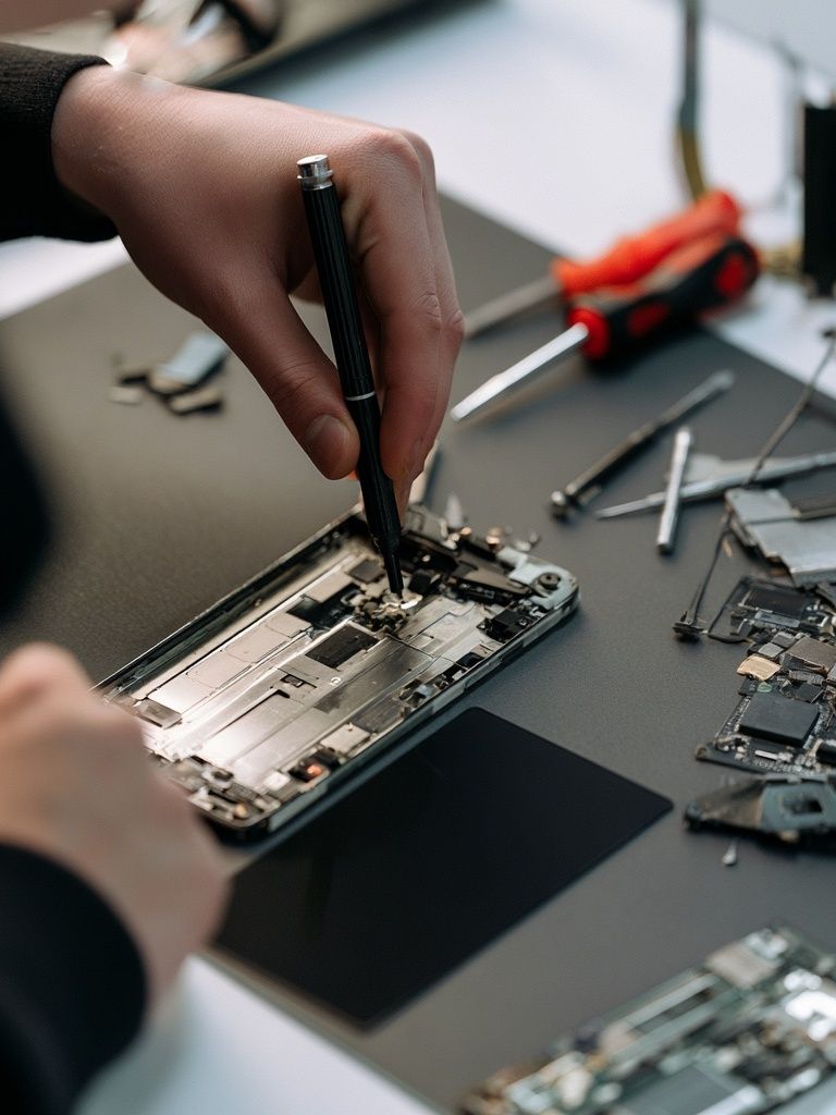 Phone Repair Workbench Photography Poster. poster — photography art