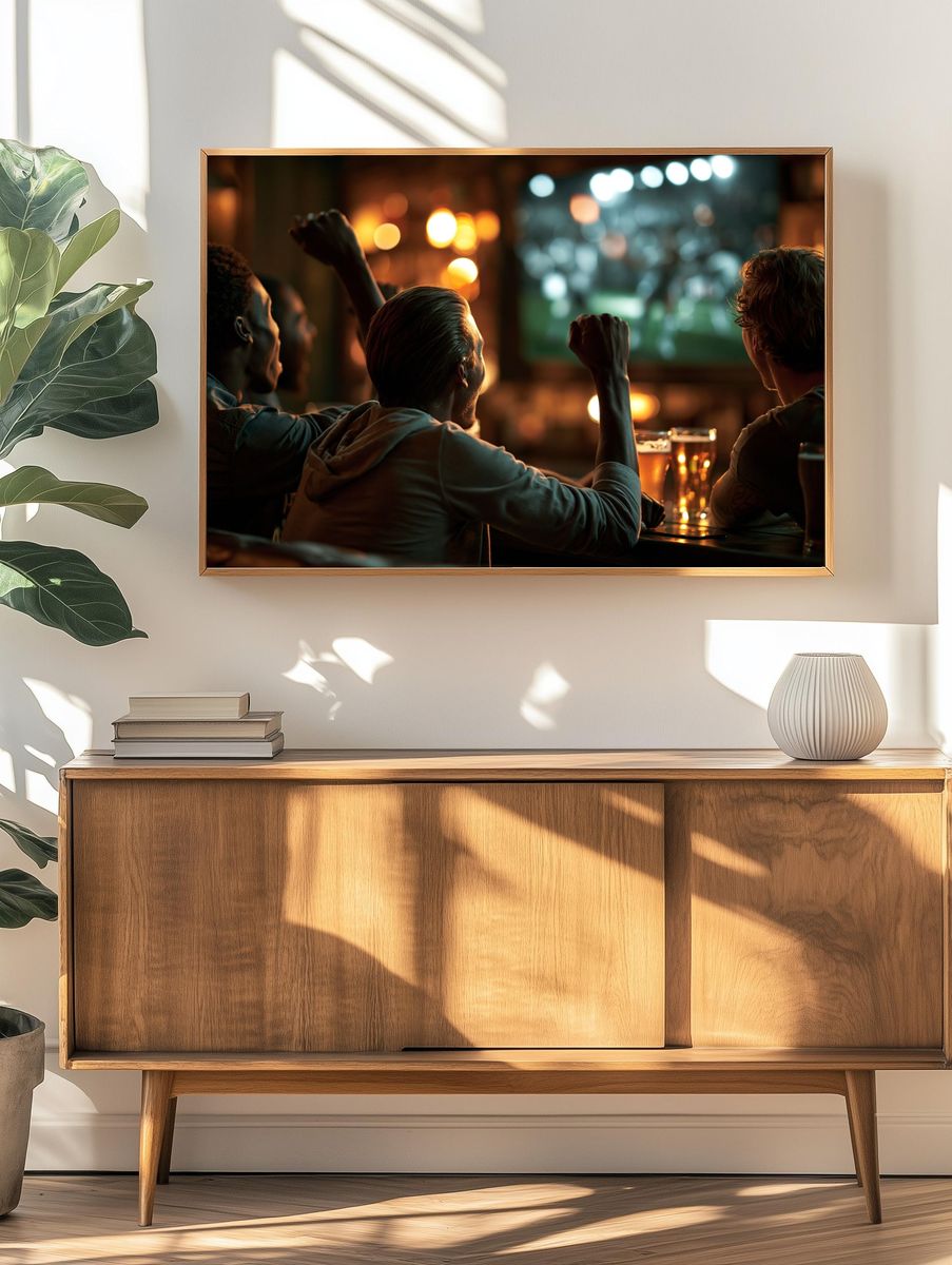 Sports Bar Crowd Photography Poster. — room view 3