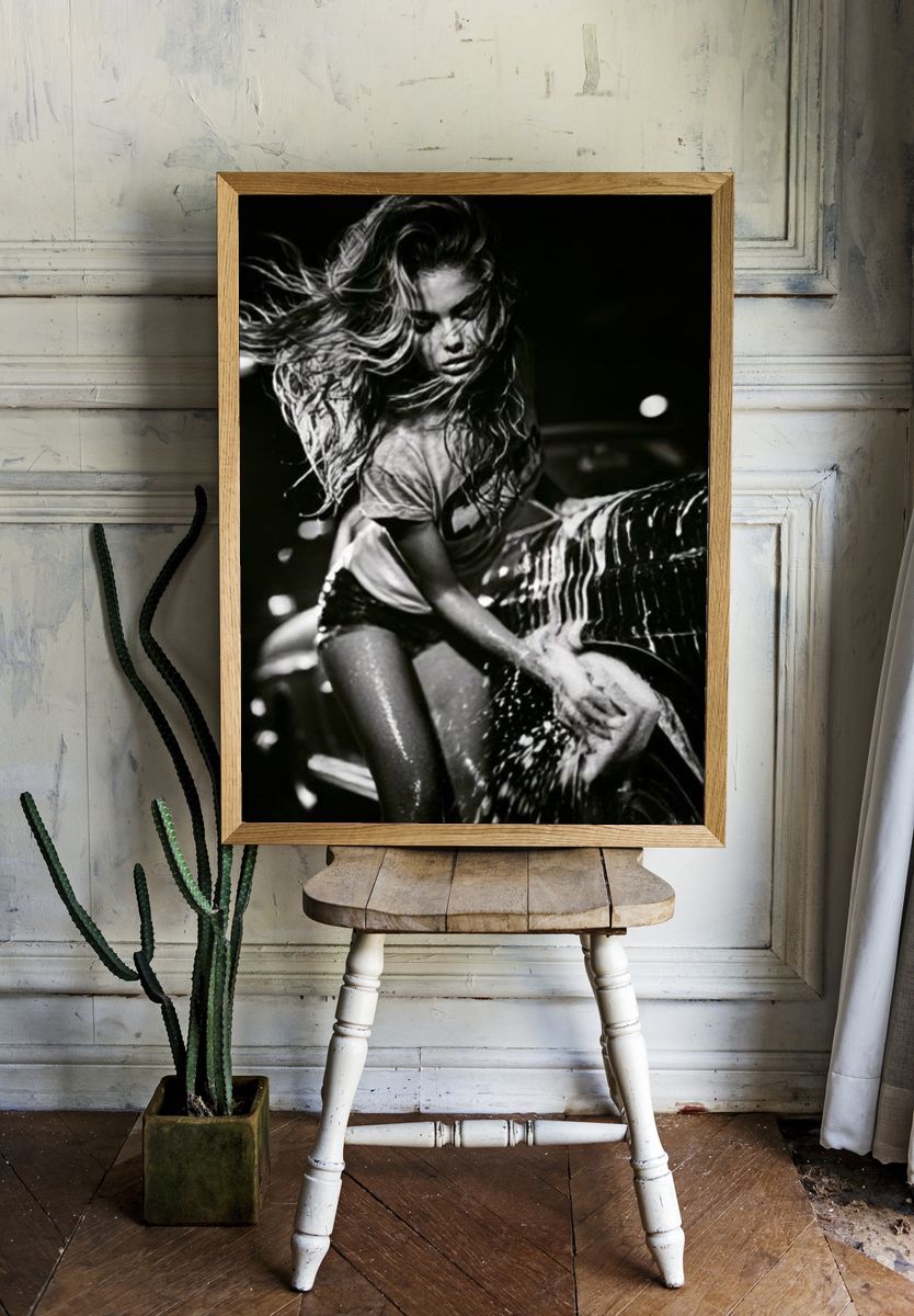 Dynamic Car Wash Portrait Print. room preview
