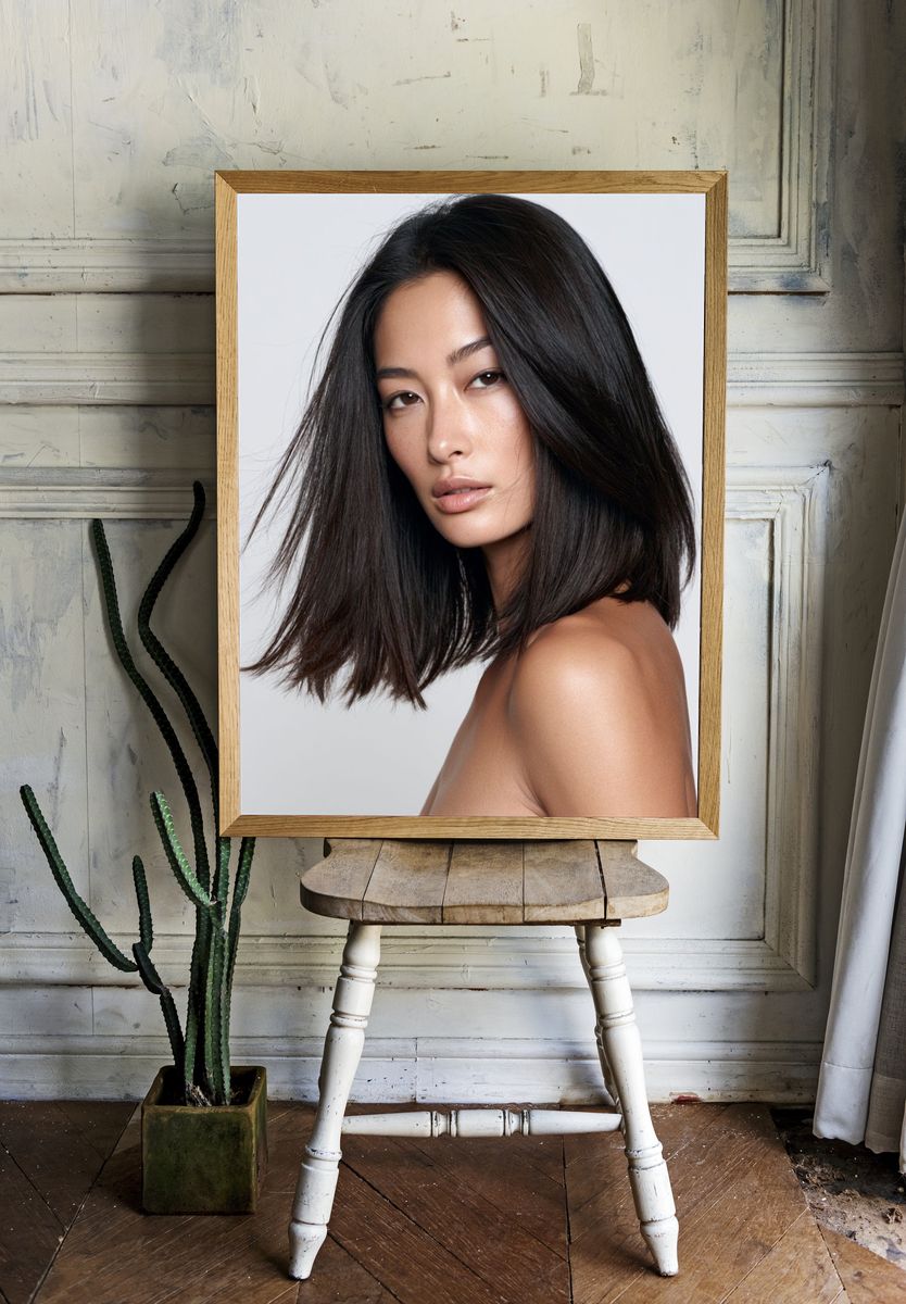 Minimalist Beauty Portrait Poster. room preview