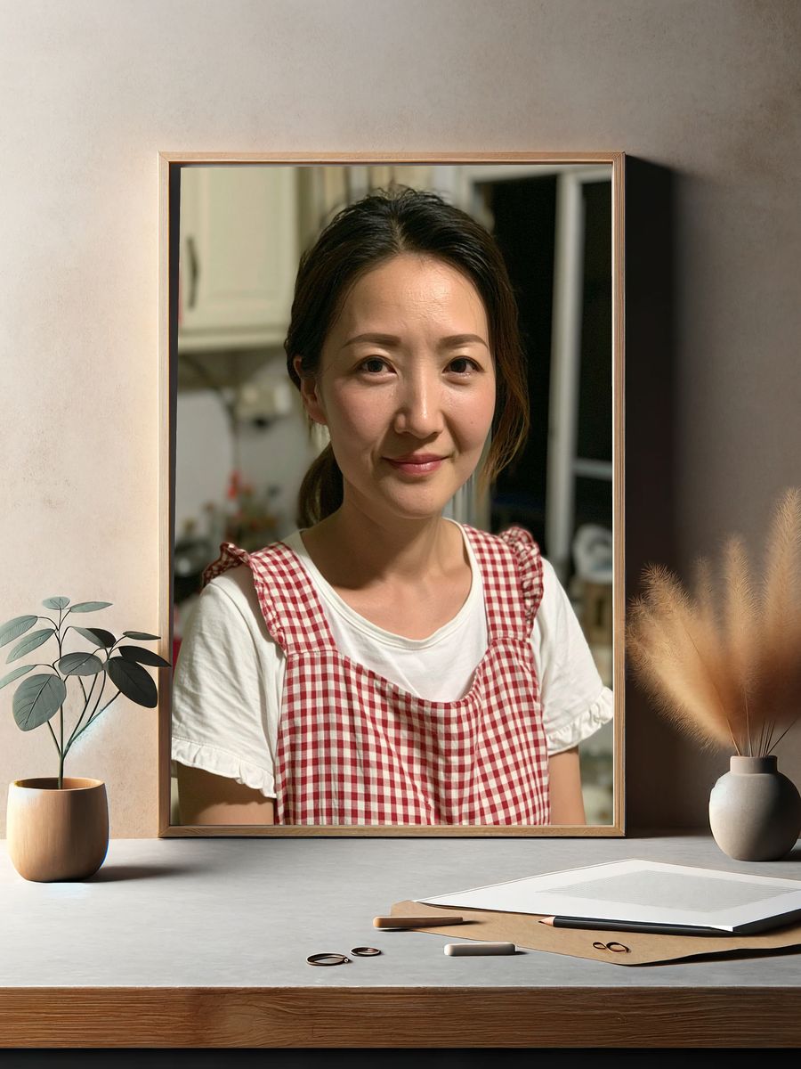 Kitchen Portrait Photography Poster. — room view 2