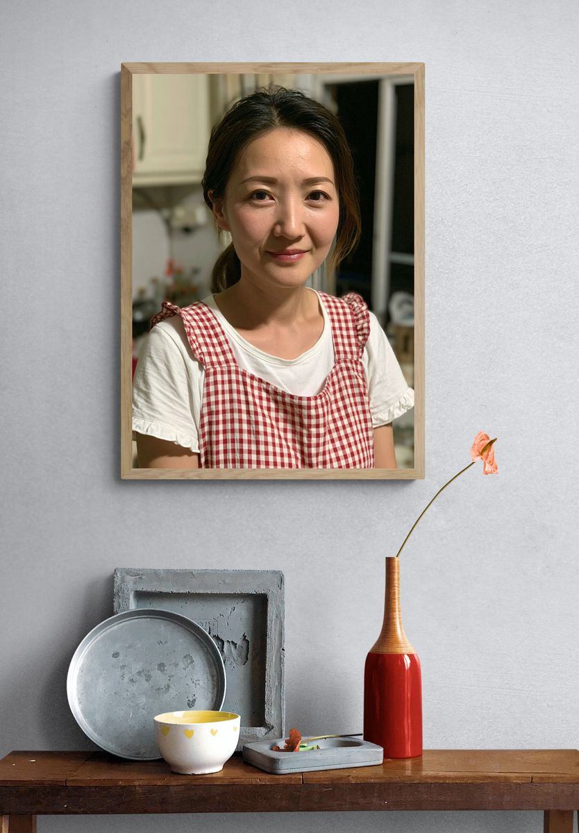 Kitchen Portrait Photography Poster. — room view 3