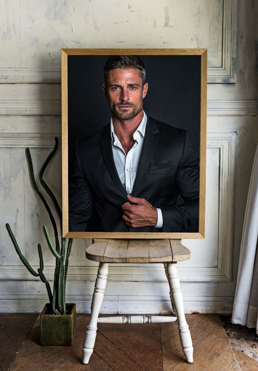 Suited Portrait Photography Poster. — room view 1