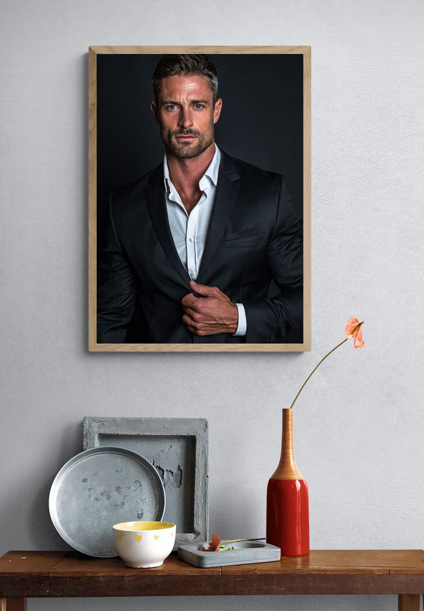 Suited Portrait Photography Poster. — room view 3