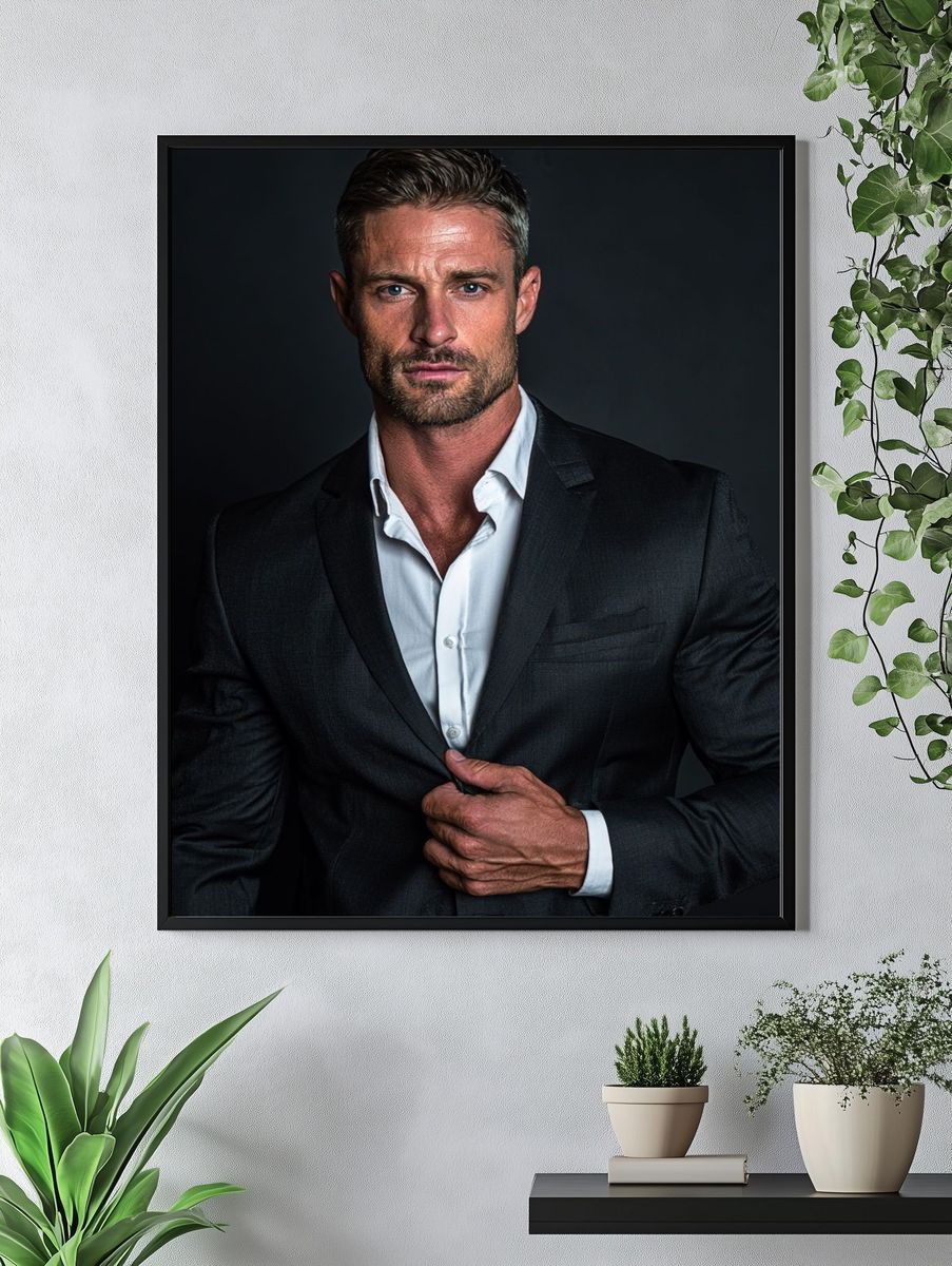 Suited Portrait Photography Poster. — room view 4