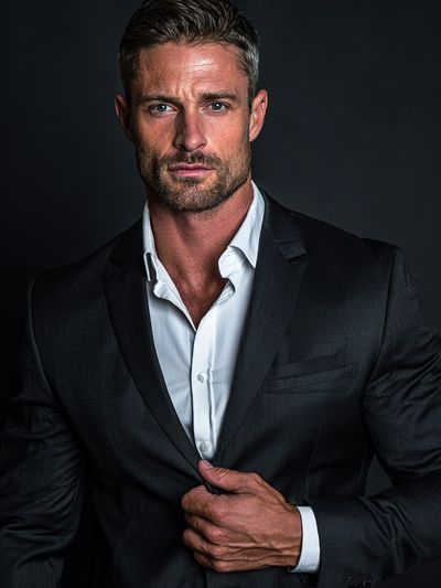 Suited Portrait Photography Poster.