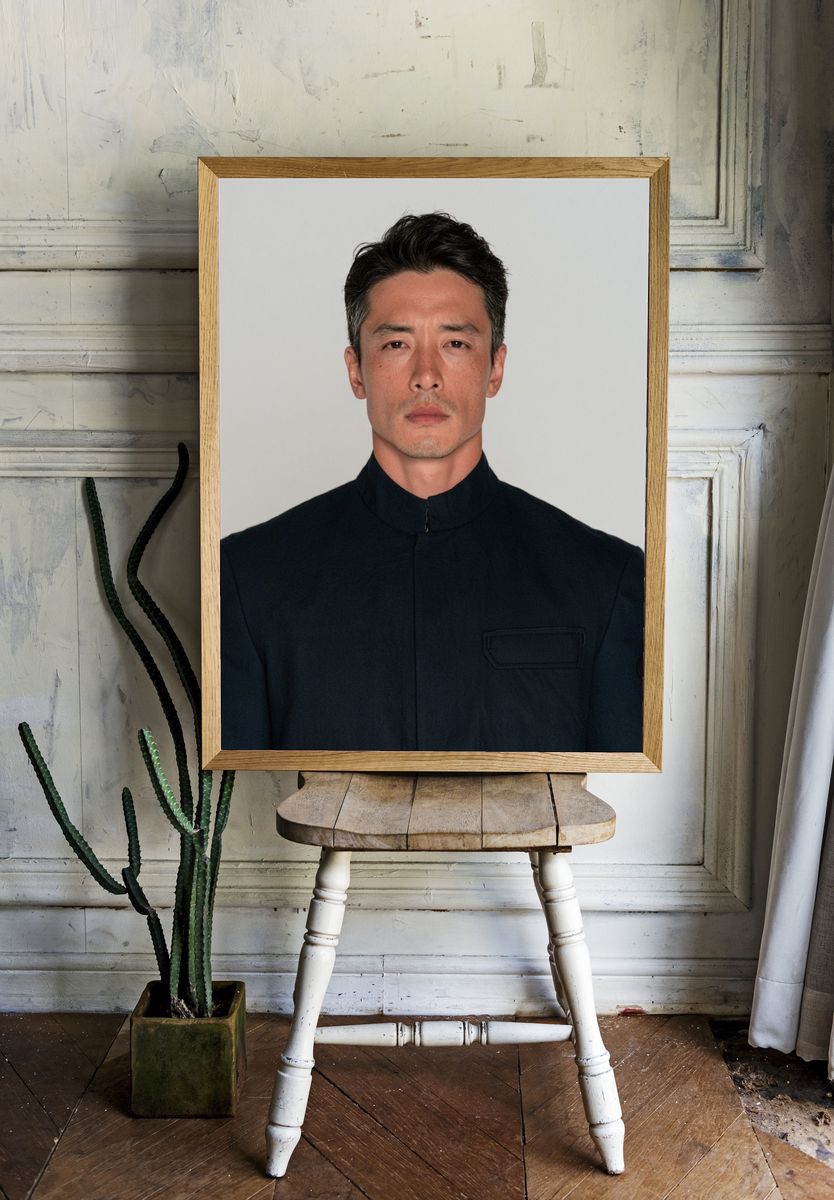 Portrait of a Man Photography Poster. — room view 1