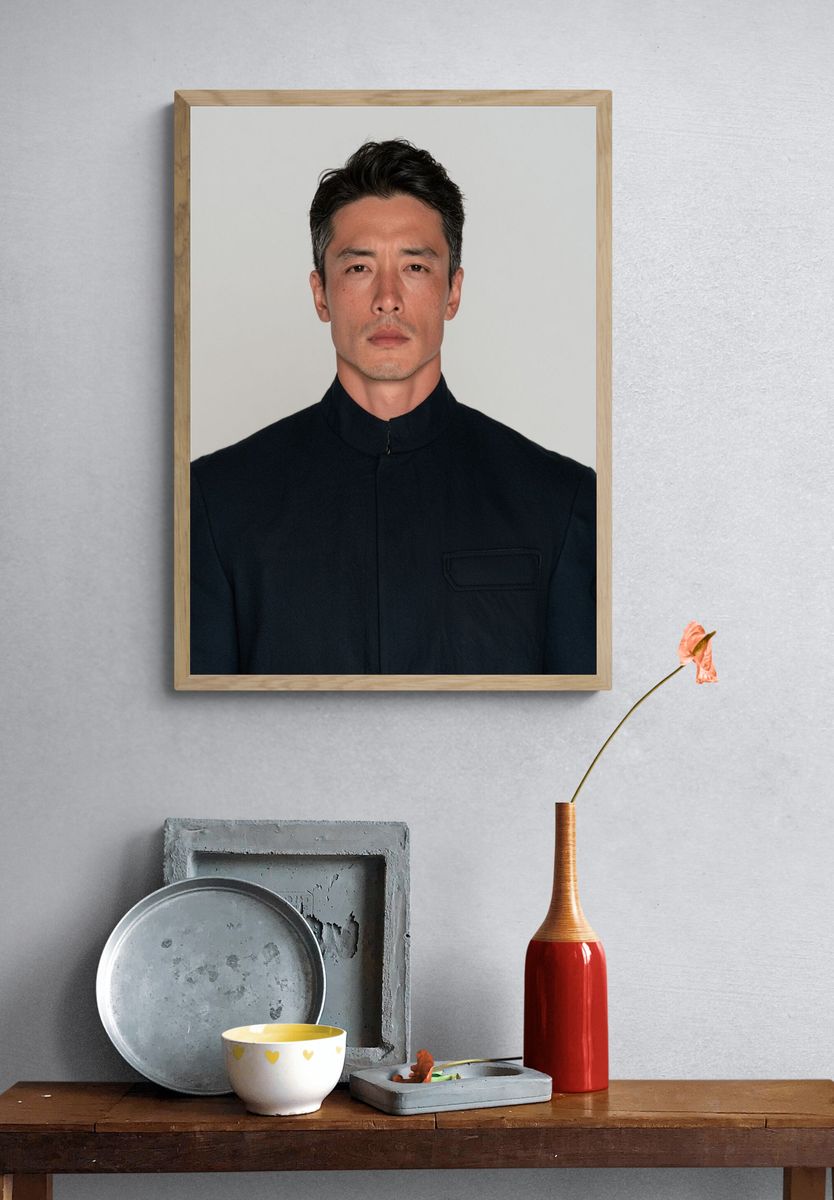 Portrait of a Man Photography Poster. — room view 3