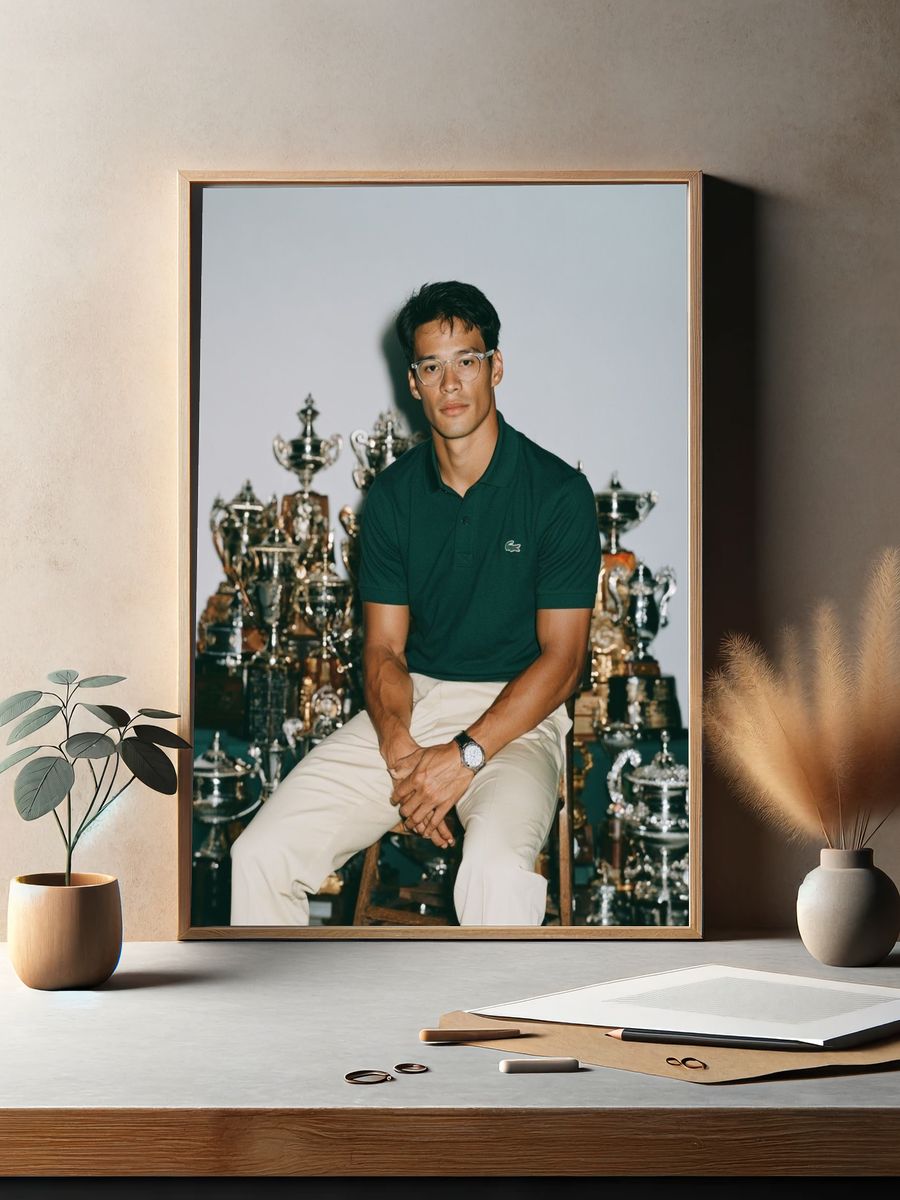 Portrait of a Trophy Collector Photography Poster. — room view 2