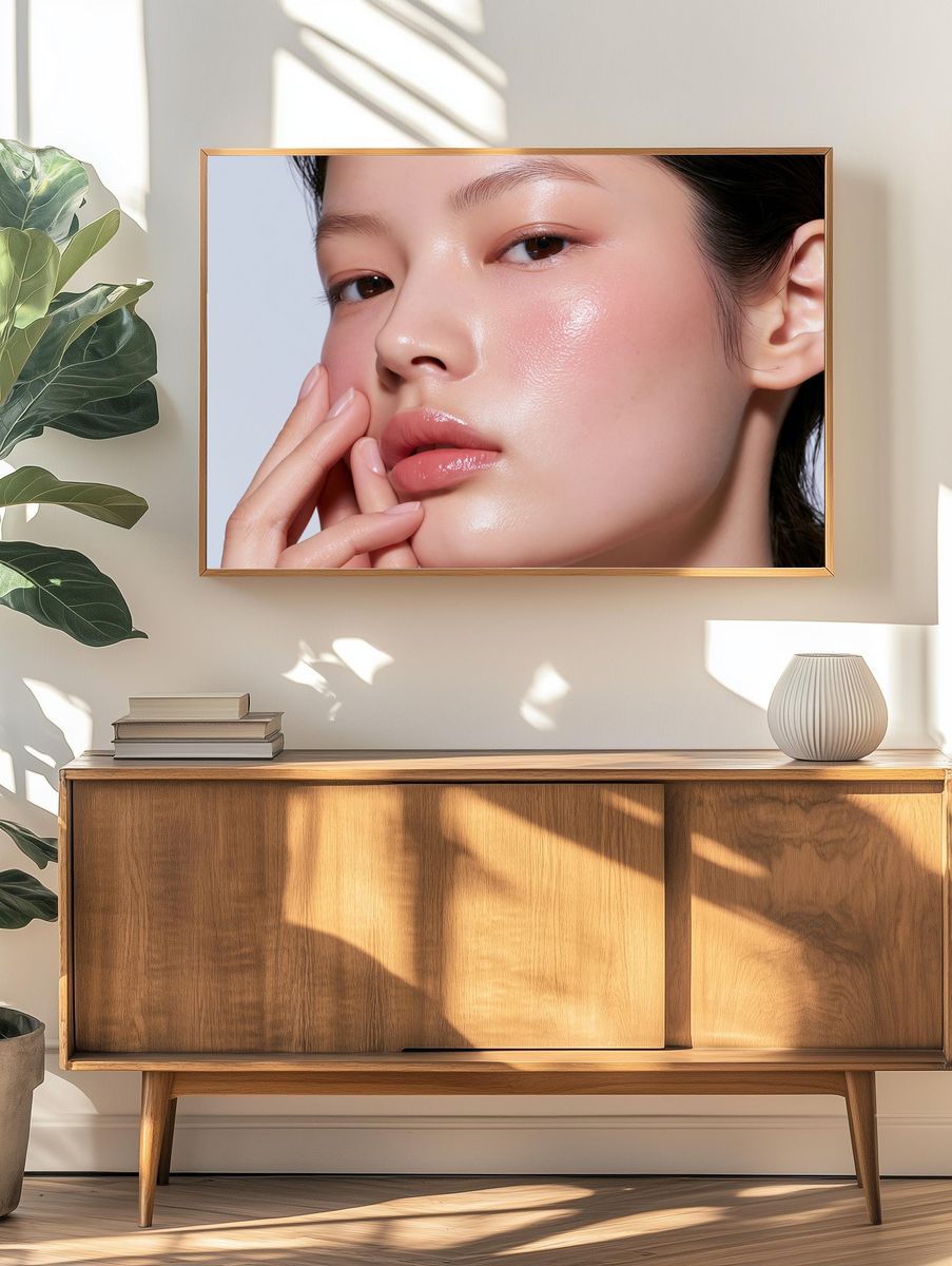 Glossy Beauty Portrait Print. — room view 3