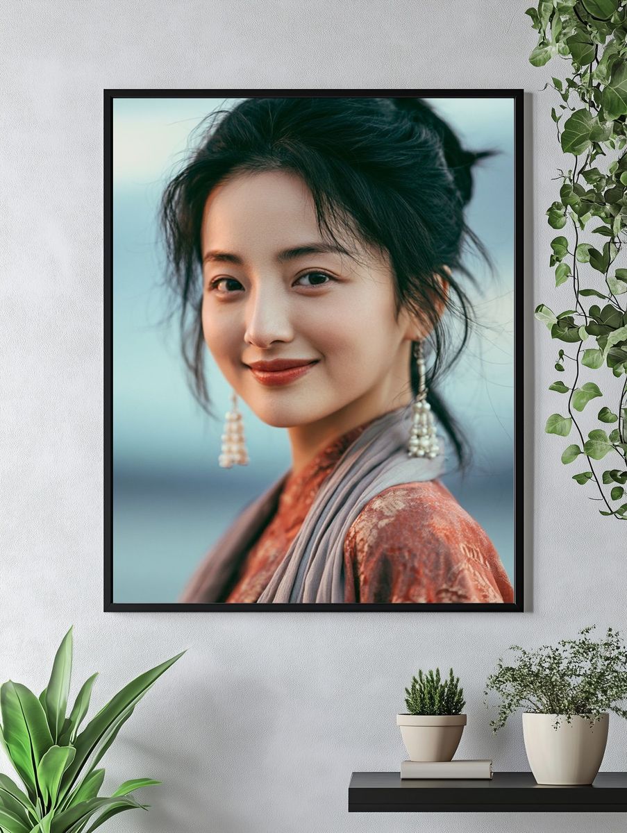 Elegant Woman Portrait Print. — room view 4