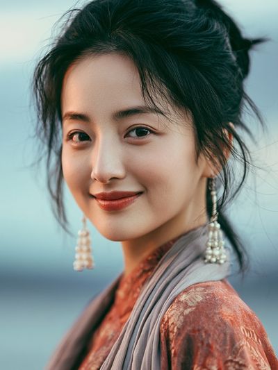 Elegant Woman Portrait Print.