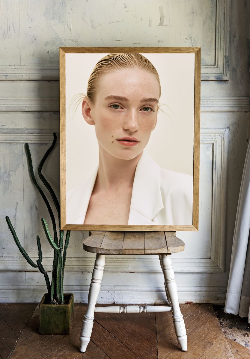 Minimalist Fashion Portrait Print. room preview