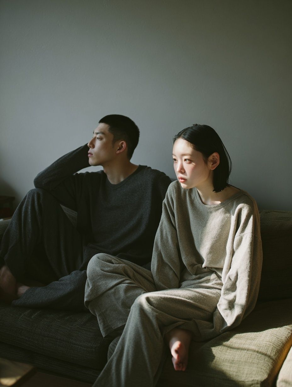 Quiet Couple Portrait Photography Poster. poster — photography art