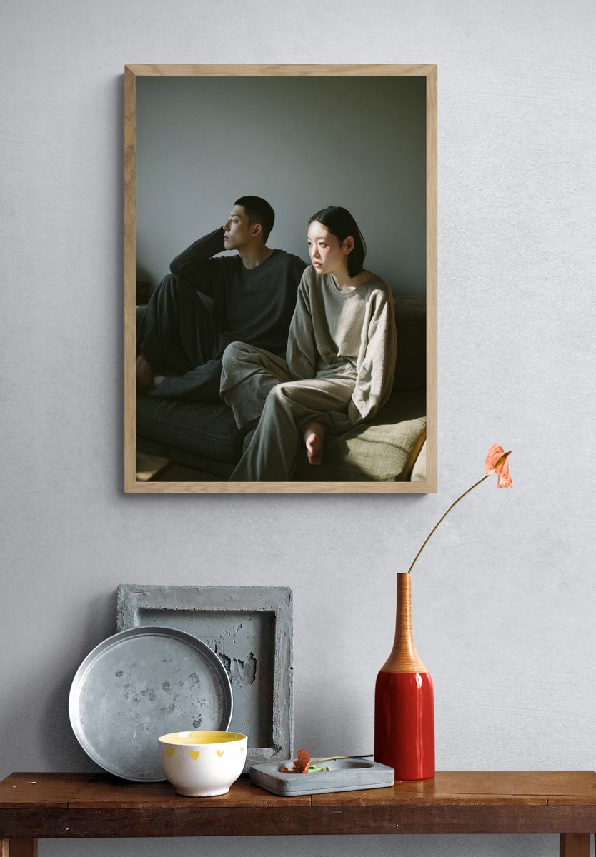 Quiet Couple Portrait Photography Poster. — room view 3