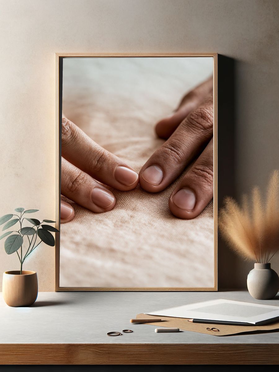 Hands on Fabric Photography Poster. — room view 2