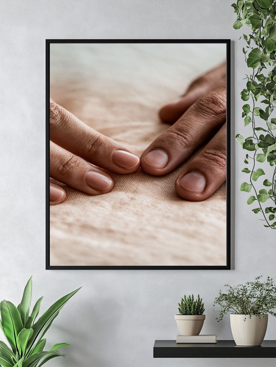 Hands on Fabric Photography Poster. — room view 4