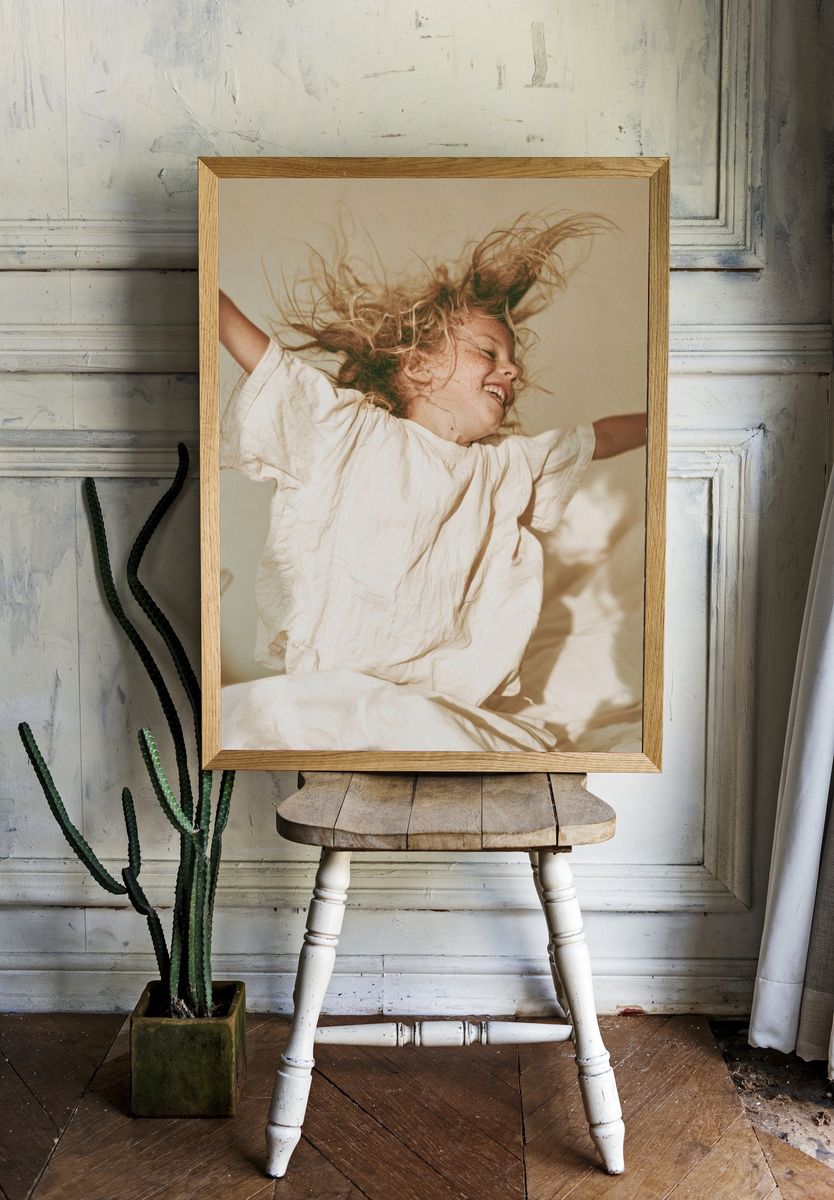 Joyful Child Portrait Photography Poster. room preview